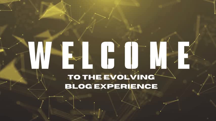 Black and White Modern Welcome to my Channel Video